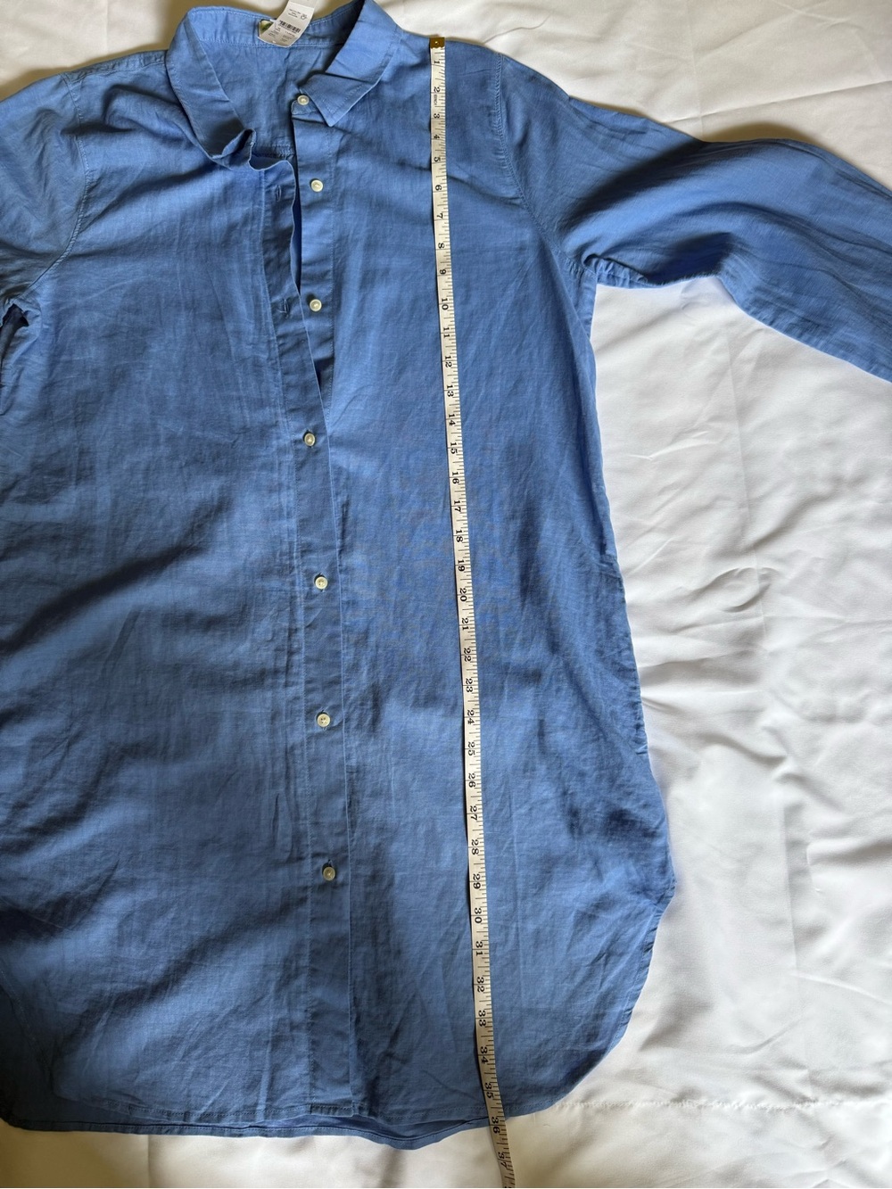 J. Crew Light Blue Linen Button-Down Shirt - Picture 5 of 7